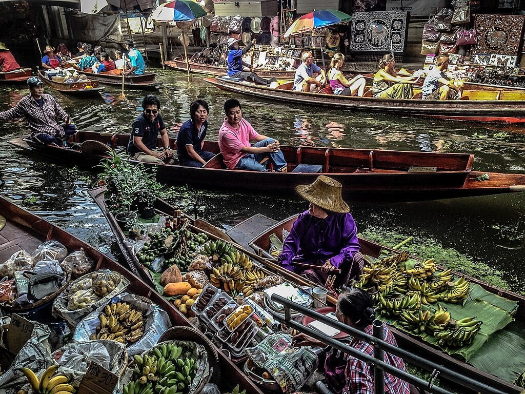 Mercados flotantes de Bangkok