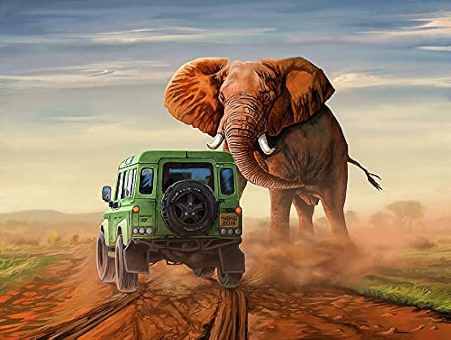 Safari africano en acción