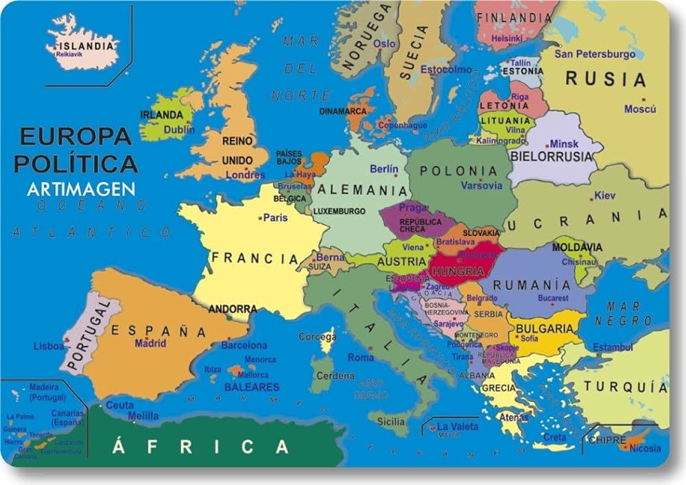 Mapa de Europa con precios