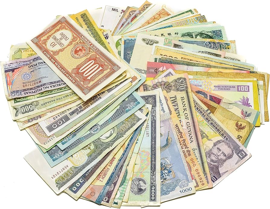 Dinero en diferentes monedas