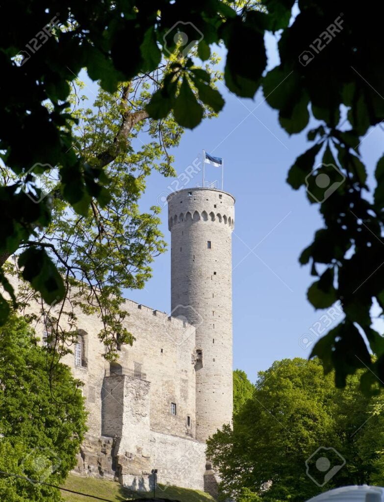 Castillo en colina estonia