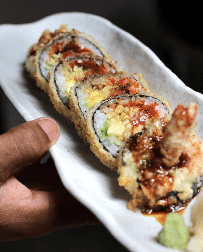 Rollos de sushi caseros