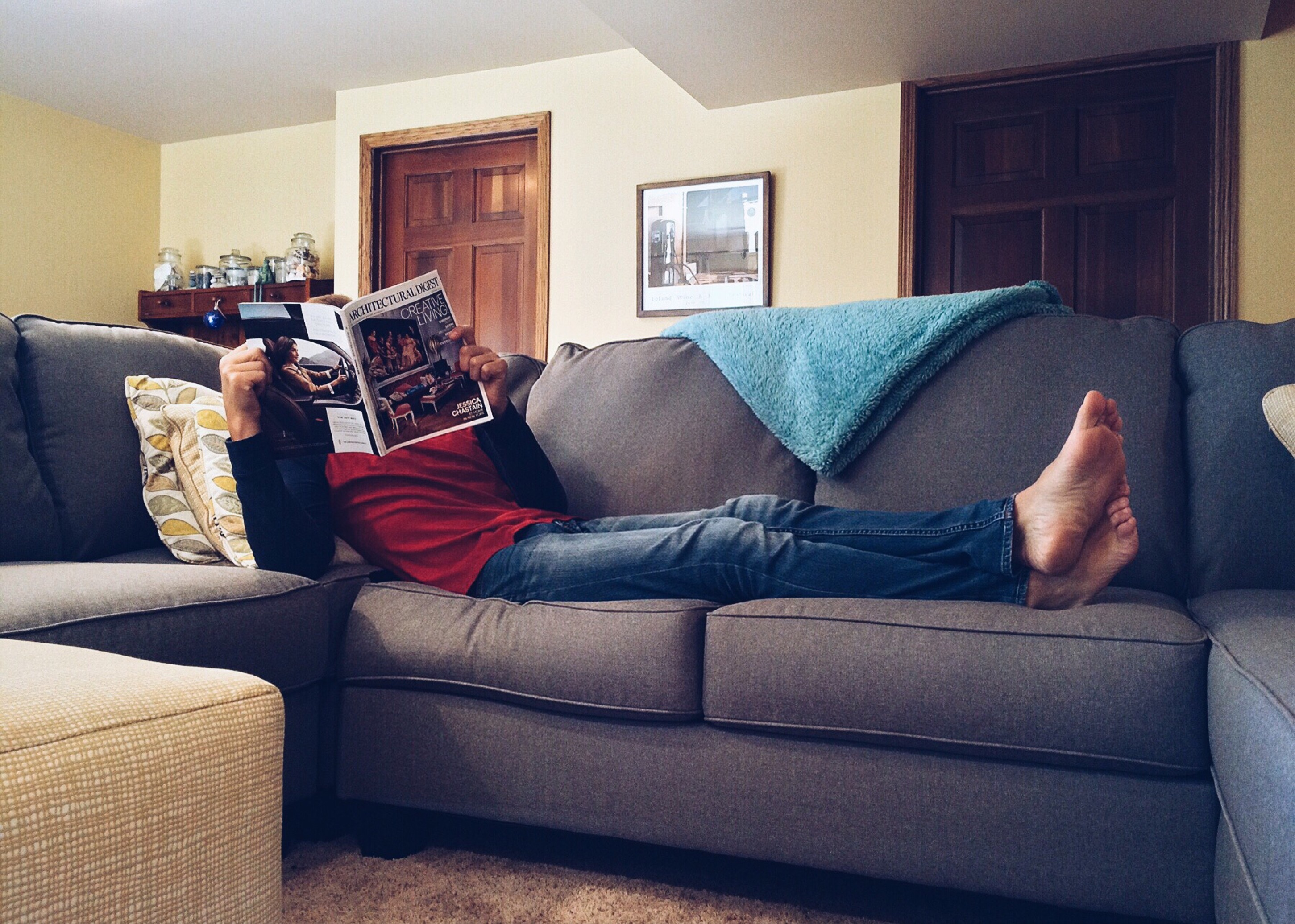 Sofá de Couchsurfing