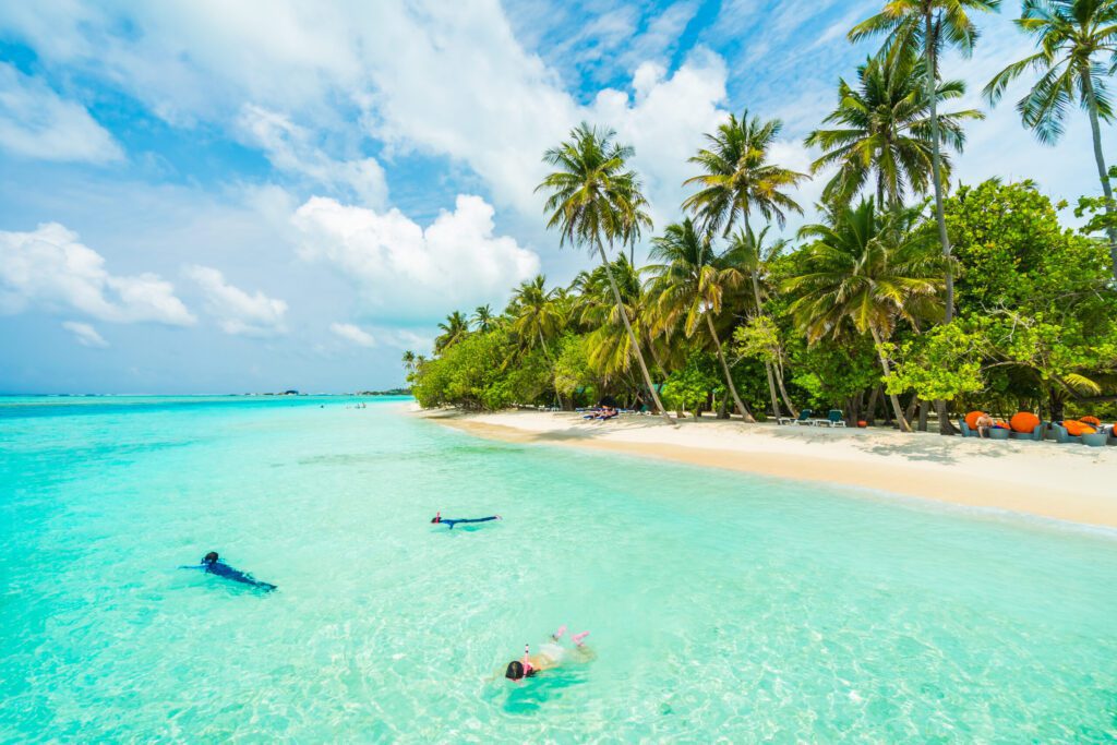 Playa paradisiaca del Caribe