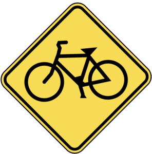 Señales de tránsito y bicicleta
