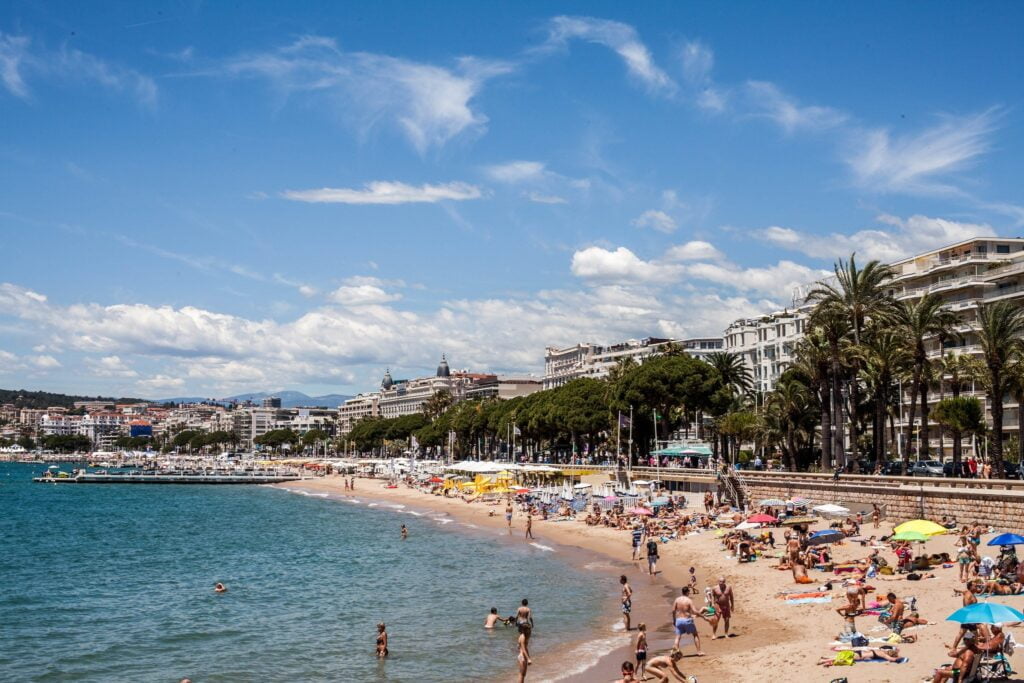 Playa paradisíaca en Cannes