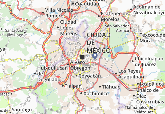 Mapa detallado de la ciudad