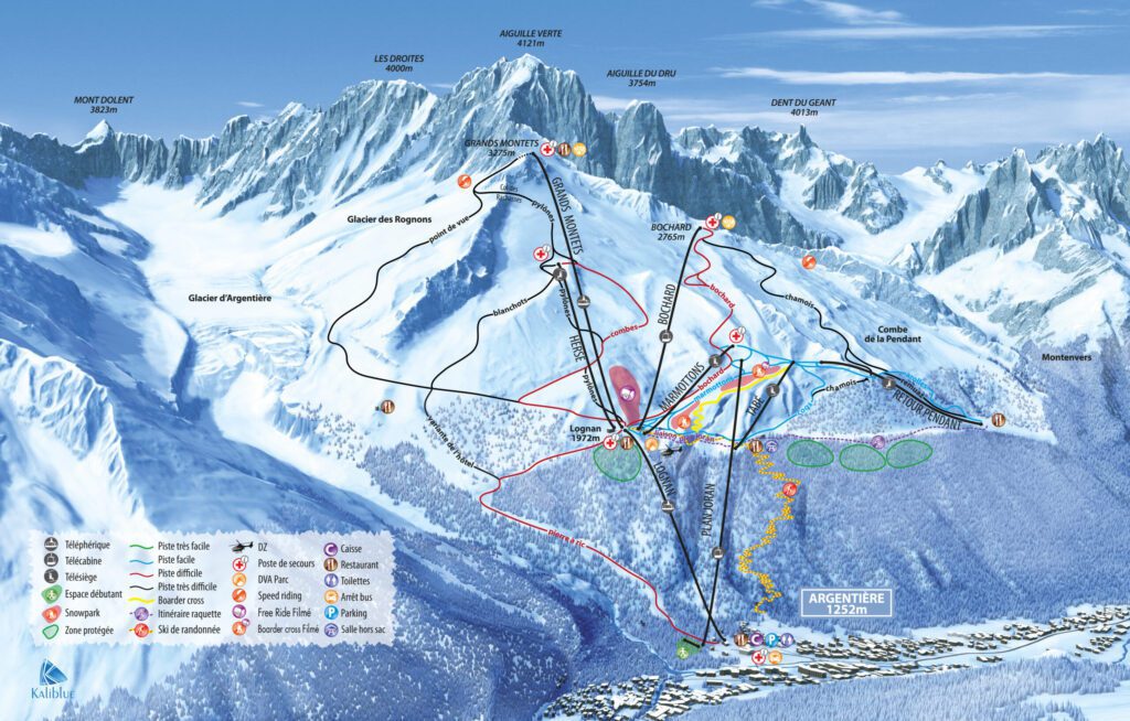 Estación de esquí en Chamonix