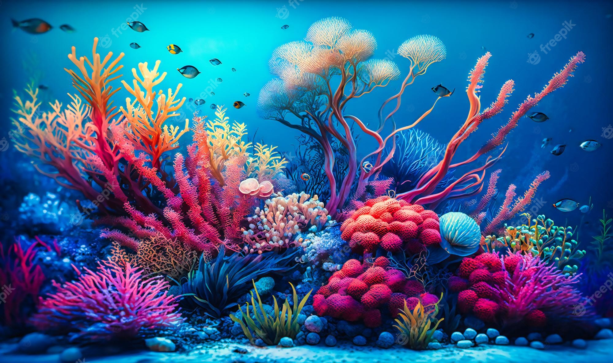 Arrecifes de coral vibrantes