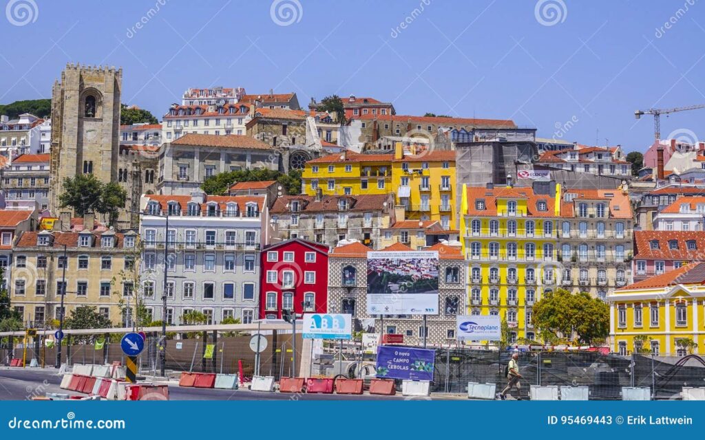 Casas coloridas en Lisboa