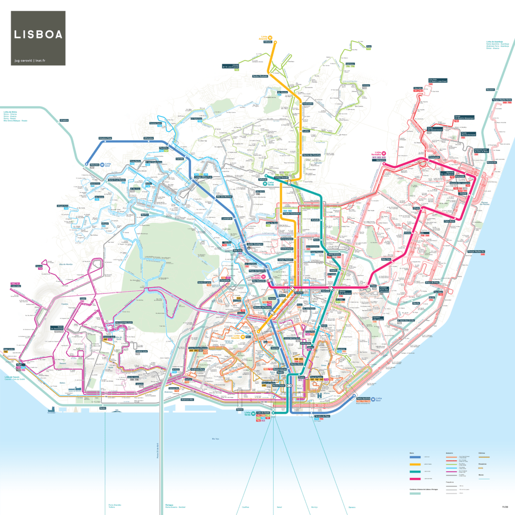 Mapa de transporte público