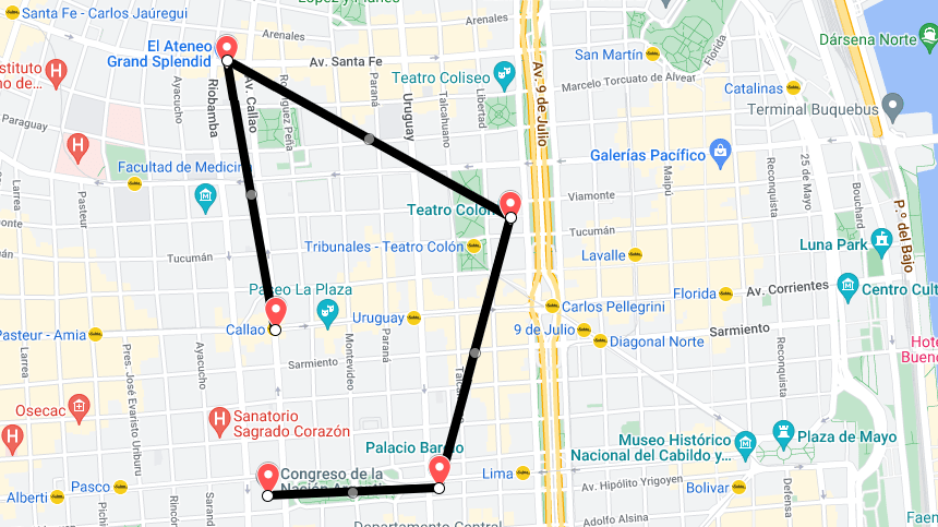 Itinerario en Buenos Aires
