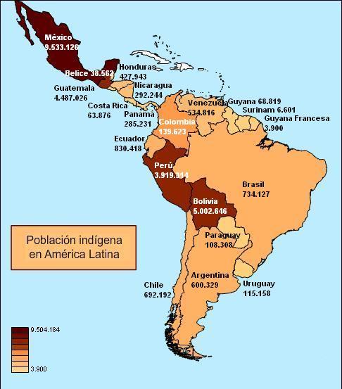 Pueblos originarios en América del Sur