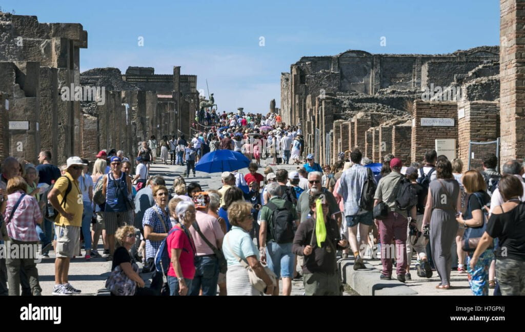 Multitudes en Pompeya