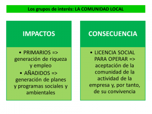 Comunidades locales sostenibles