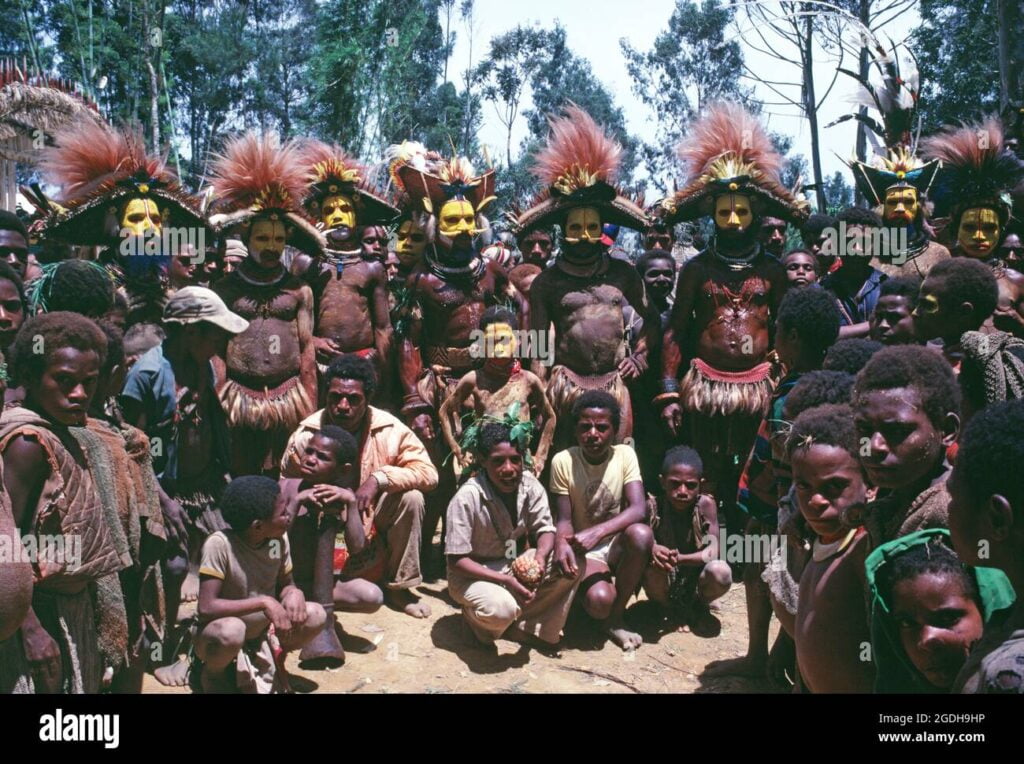 Tribus indígenas en Papúa Nueva Guinea
