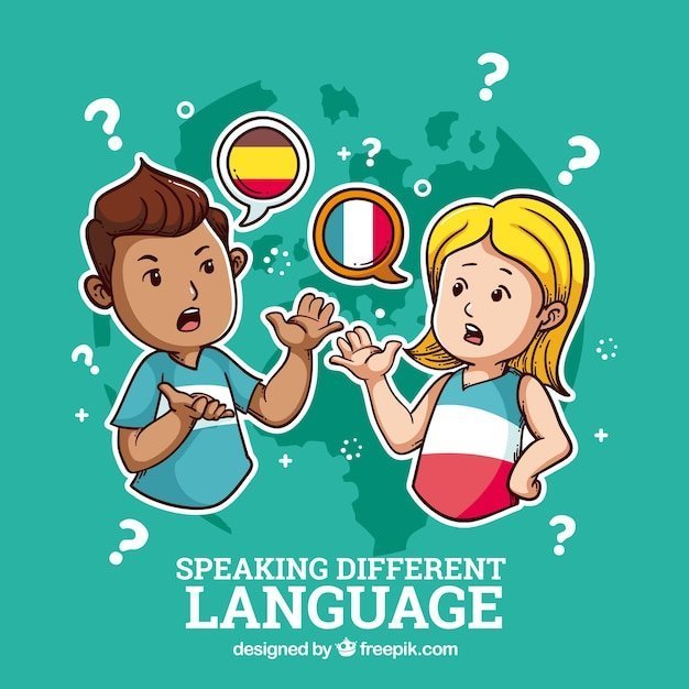 Personas hablando diferentes idiomas