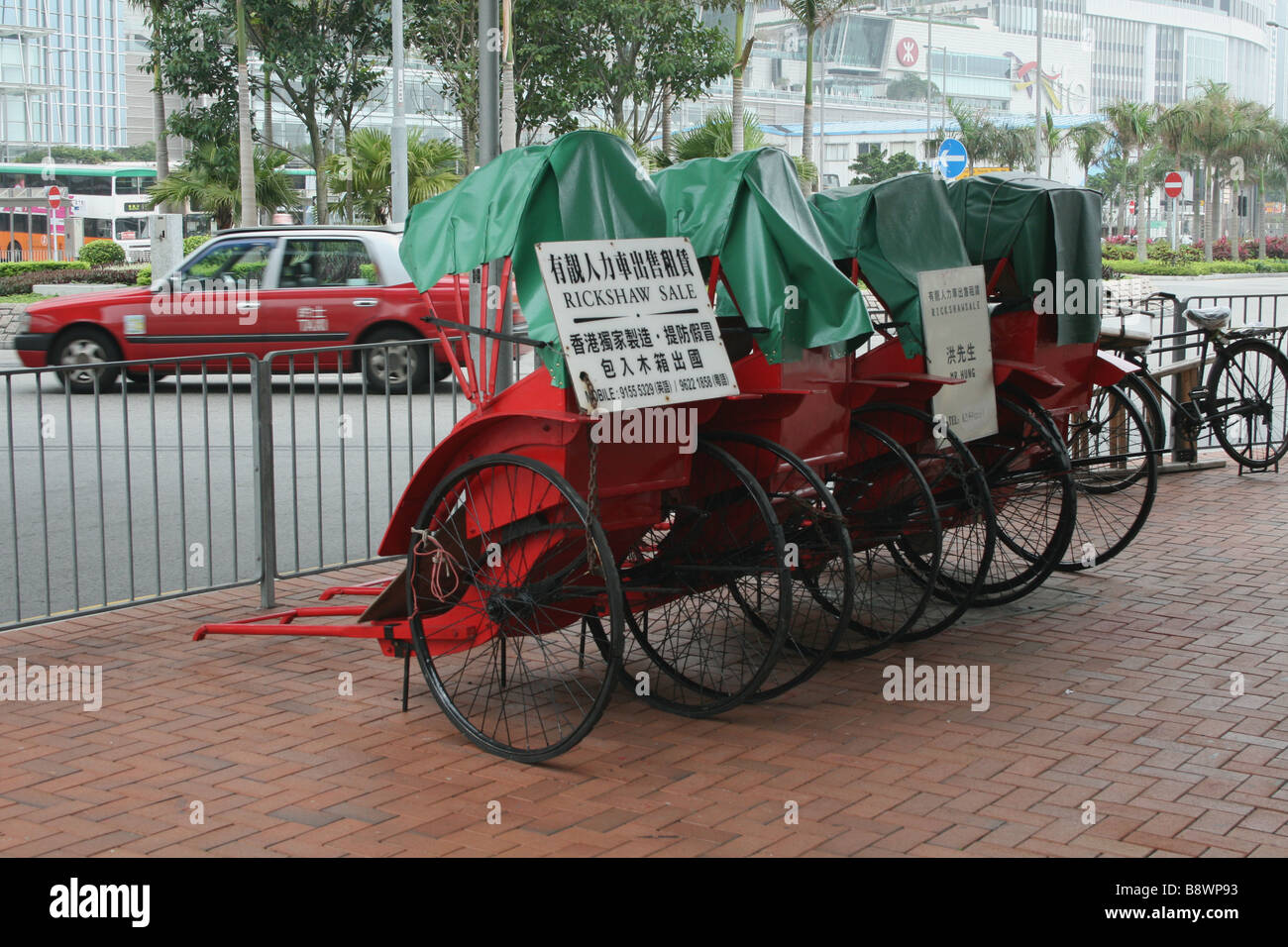 Rickshaw eléctrico en Hong Kong